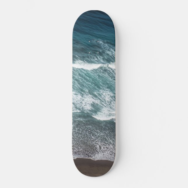 Atlantic Ocean Beauty (Aerial) #5 #wall #art Skateboard (Vorderseite)