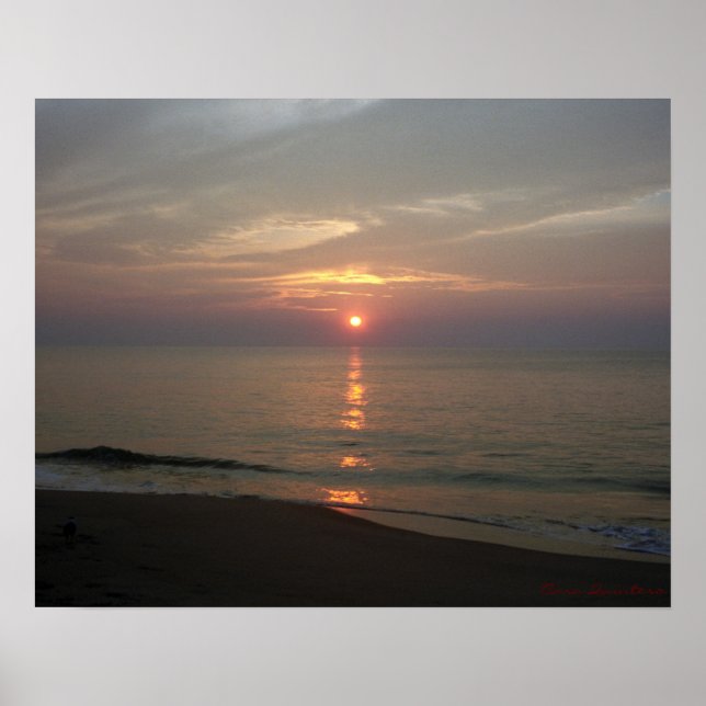 Atlantic Ocean Sunrise Poster (Vorne)