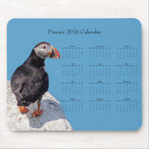 Atlantic-Puffin: 2026 Kalender anpassen Mousepad