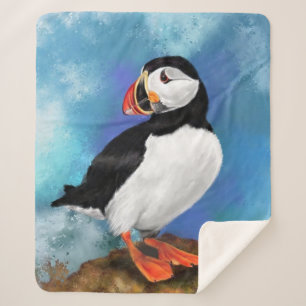 Atlantic Puffin Bird - Clown Beak - Malerei Sherpadecke