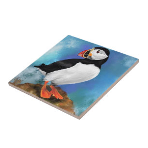 Atlantic Puffin Bird Keramik Tile - Malerei Fliese