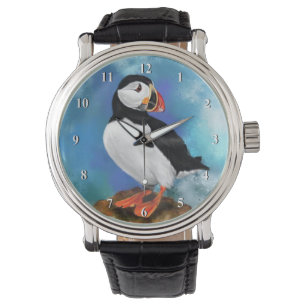 Atlantic Puffin Bird Watch Gift - Clown Beak Armbanduhr