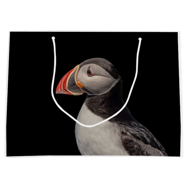 Atlantic Puffin in Machias, Maine Große Geschenktüte (Vorderseite)