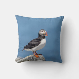 Atlantic Puffin in Machias, Maine Kissen