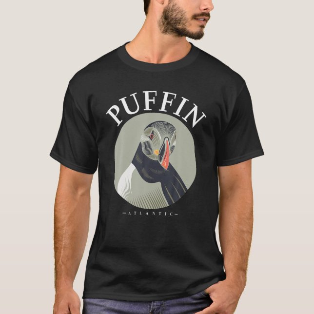 Atlantic puffin Muffin Fratercula Arctica Animal S T-Shirt (Vorderseite)