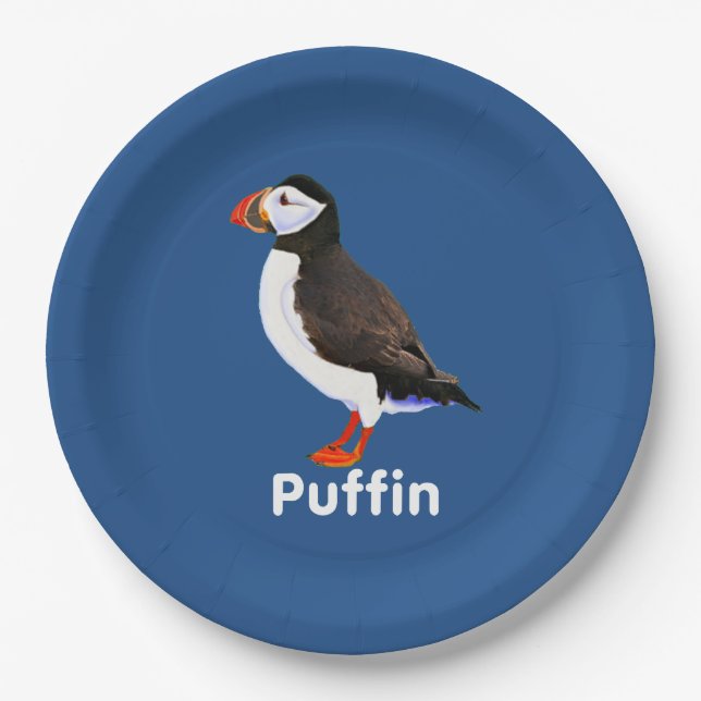 Atlantic Puffin Pappteller (Vorderseite)