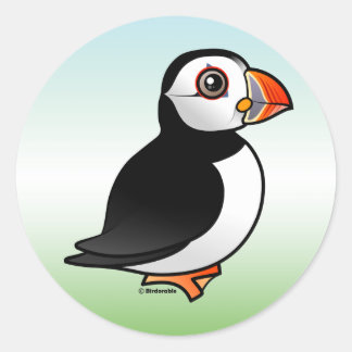 Atlantic Puffin Runder Aufkleber