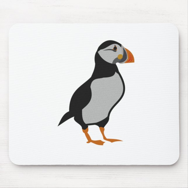 Atlantic Puffin Stehend Mousepad (Vorne)
