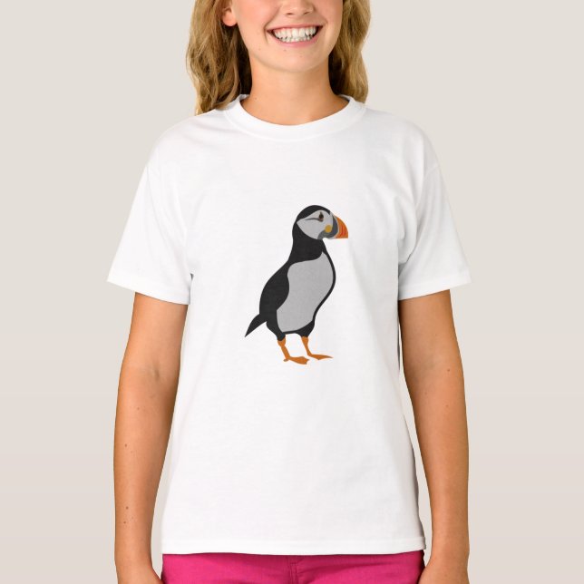 Atlantic Puffin Stehend T-Shirt (Vorderseite)