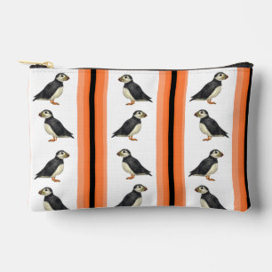 Atlantic Puffin Zipper Pouch Zubehörtasche