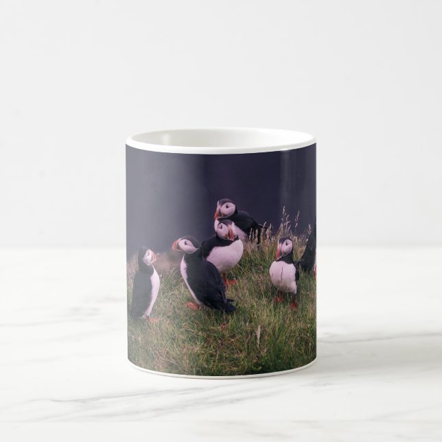 Atlantic Puffins Coffee Tasse (Mittel)