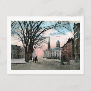 Atlantic Square, Stamford, CT Vintag Postkarte