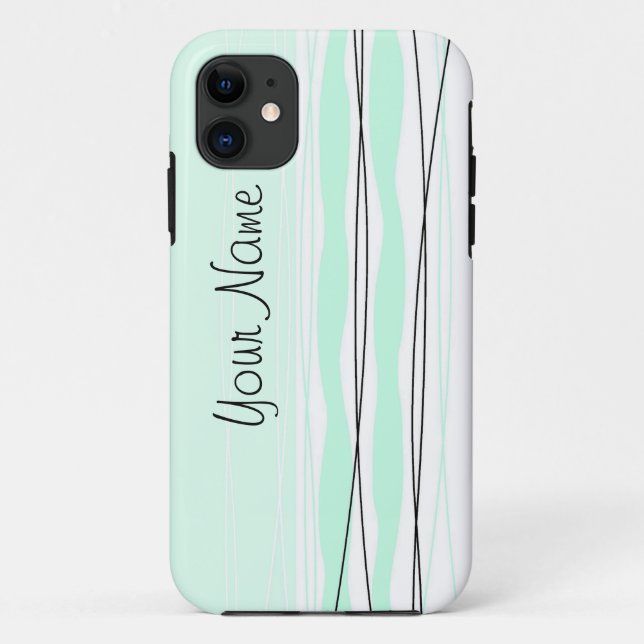 Atlantic Stripe 'Name' Vertikales iPhone-Gehäuse Case-Mate iPhone Hülle (Rückseite)
