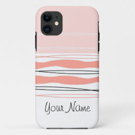 Atlantic Stripe Pink Name horizontalen iPhone Gehä Case-Mate iPhone Hülle