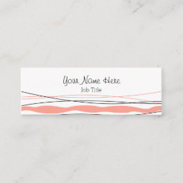 Atlantic Stripe Pink Visitenkartenmagie Mini Visitenkarte