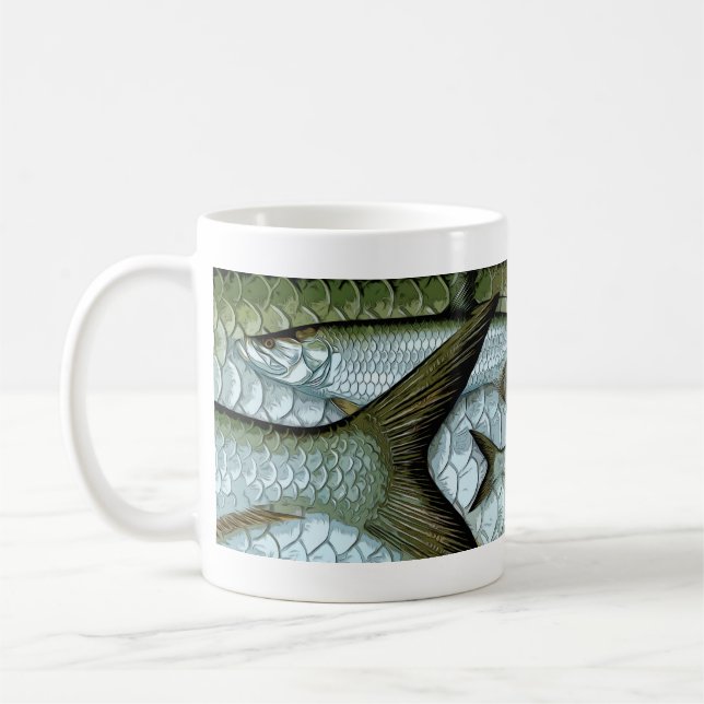Atlantic Tarpon Graphic Kaffeetasse (Links)