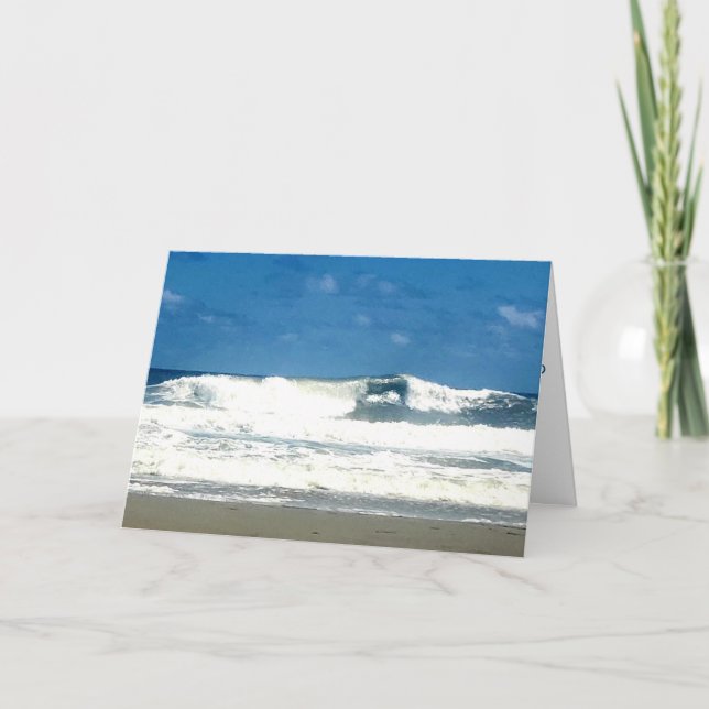 "Atlantic Waves" Danke Karte (Vorderseite)
