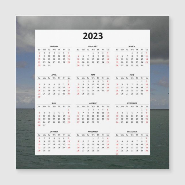 Atlantik 2023 Magnetkalender Magnetkarte (Vorderseite)