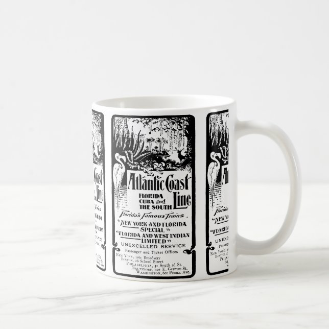 Atlantik-Küsten-Linie Eisenbahn 1934 Tasse (Rechts)