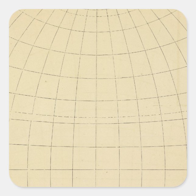 Atlantik Quadratischer Aufkleber (Vorderseite)