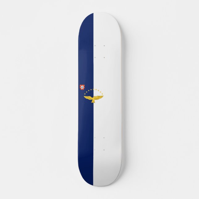Atlantikinseln Flagge Skateboard (Vorne)