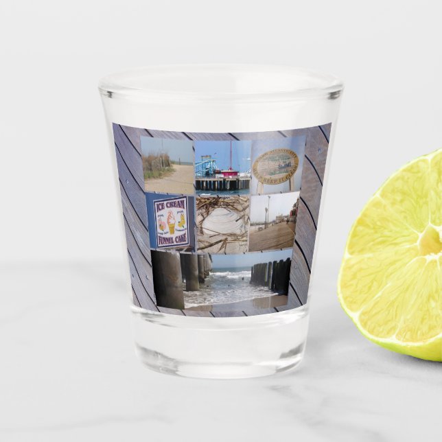Atlantikstadt Schnapsglas (Vorderseite)