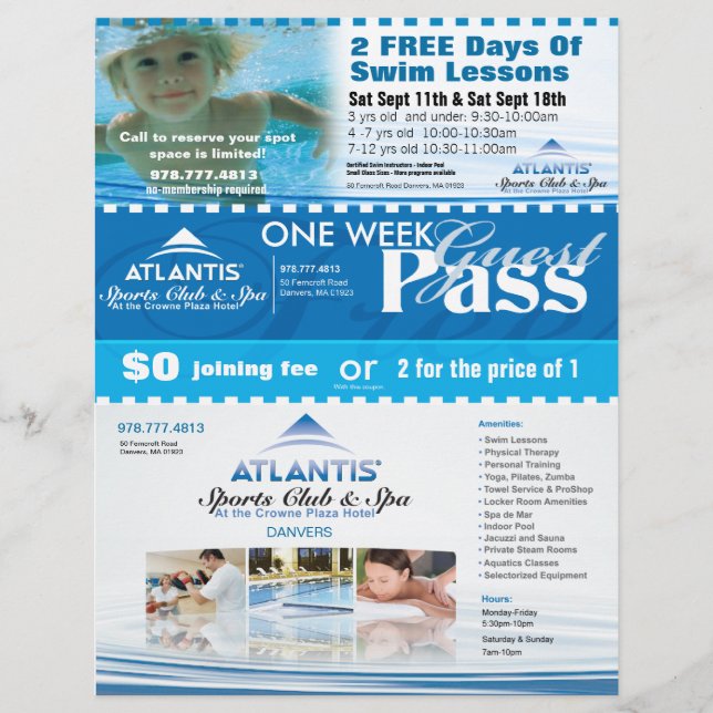 Atlantis-Gutscheine Flyer (Vorne)