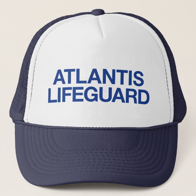 ATLANTIS LIFEGUARD Slogan LKW-Hut Truckerkappe (Vorderseite)