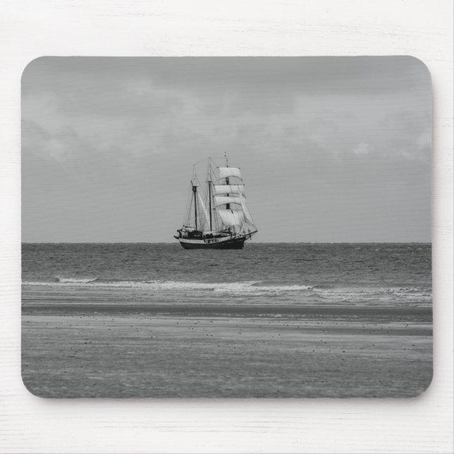 Atlantis Segelschiff Mousepad (Vorne)