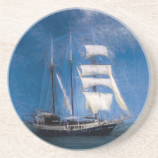 Atlantis Segelschiff Turner Storms Getränkeuntersetzer