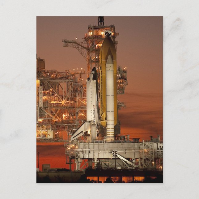 Atlantis Space Shuttle-Start der NASA Postkarte (Vorderseite)