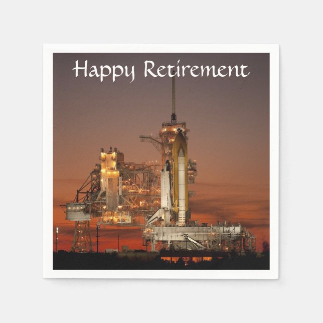 Atlantis Space Shuttle-Start der NASA Serviette (Vorderseite)