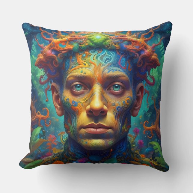 Atlantis Throw Fantasy Pillow Kissen (Vorderseite)