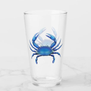 Atlantische blaue Krabben-Glas-Trommel Glas