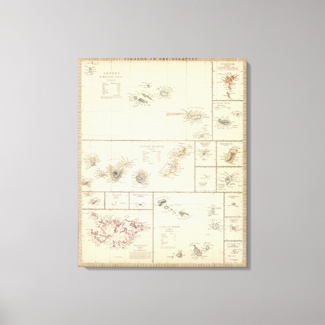 Atlantische Inseln Leinwanddruck (Vorderseite)