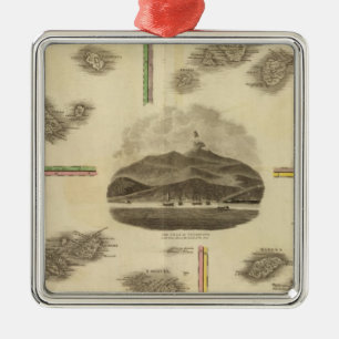 Atlantische Inseln Silbernes Ornament