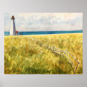 ATLANTISCHE KANADA WATERCOLOR POSTER