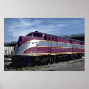 Atlantische Küstenlinie EMD E-6A, Vintag in den 40 Poster