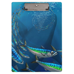 Atlantische Makrelen Klemmbrett