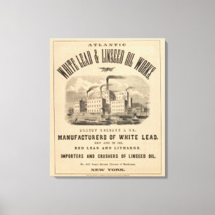 Atlantische Ölwerke für Weißbleche und Leinsamen Leinwanddruck