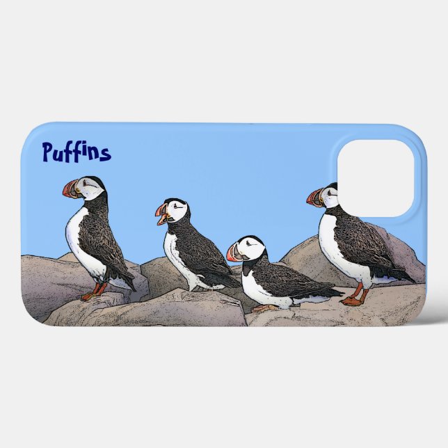 Atlantische Puffen Case-Mate iPhone Hülle (Rückseite (Horizontal))