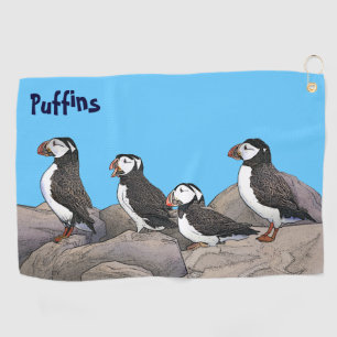 Atlantische Puffen Golfhandtuch