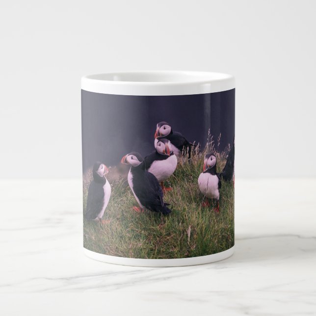 Atlantische Puffen Jumbo-Tasse (Vorderseite)