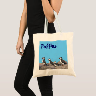 Atlantische Puffen Tragetasche