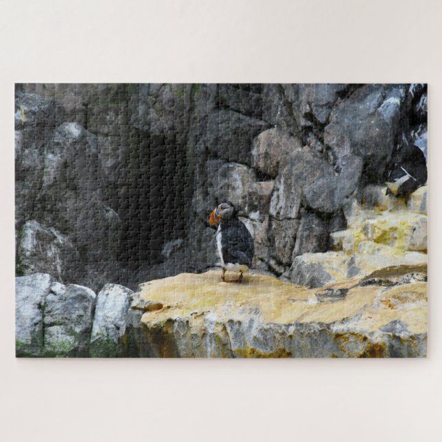 Atlantische Puffins. Puzzle (Horizontal)
