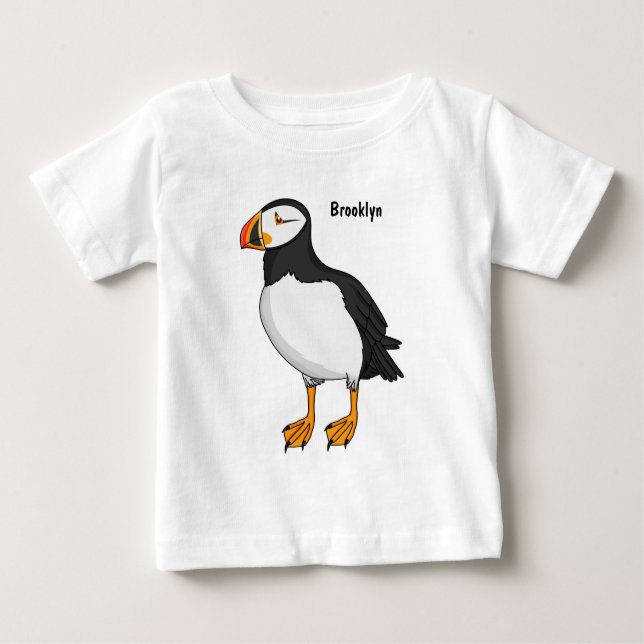 Atlantische Puffsillustrierung Baby T-shirt (Vorderseite)