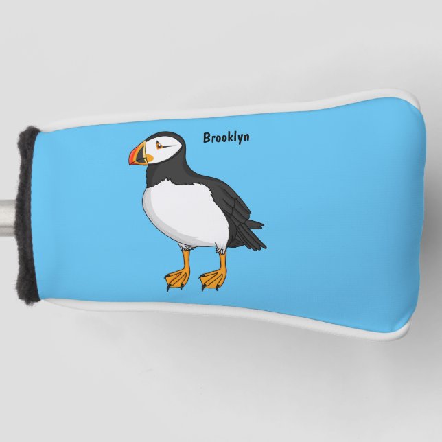 Atlantische Puffsillustrierung Golf Headcover (Vorderseite)