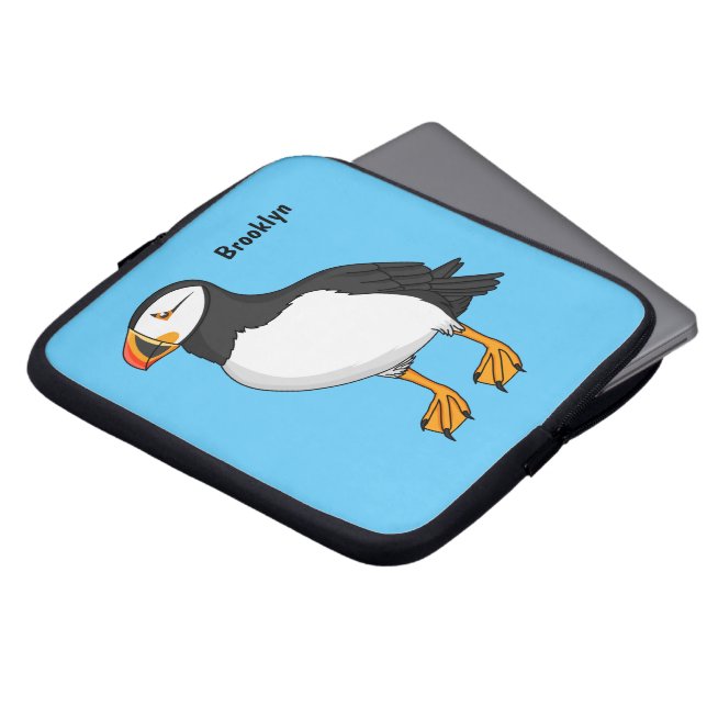 Atlantische Puffsillustrierung Laptopschutzhülle (Vorne Oben)