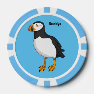Atlantische Puffsillustrierung Pokerchips