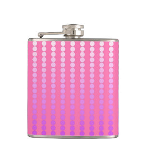 Atlantische Punkte - rosa und orchid Flachmann